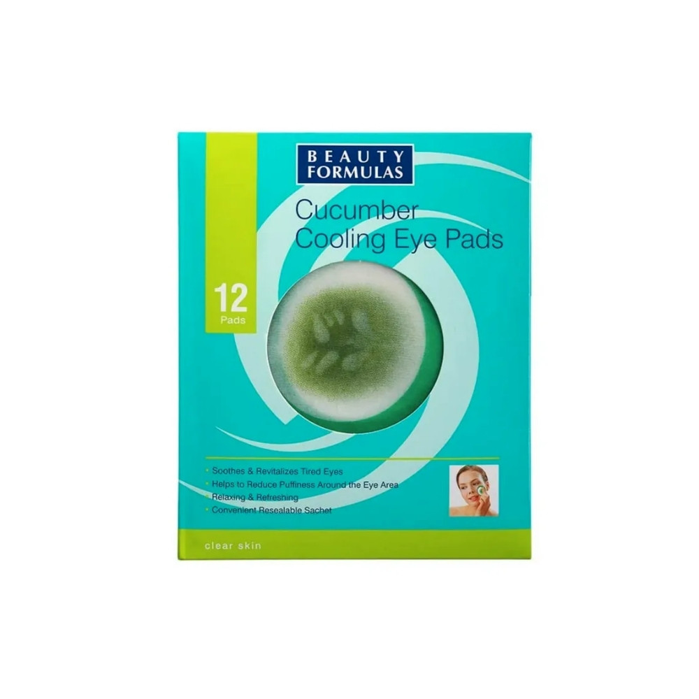 Beauty Formulas Clear Skin Cucumber Cooling Eye Pads 